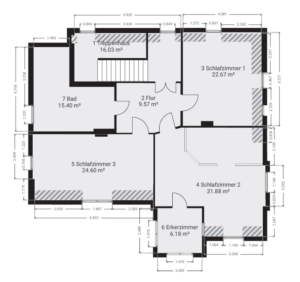 Grundriss Obergeschoss