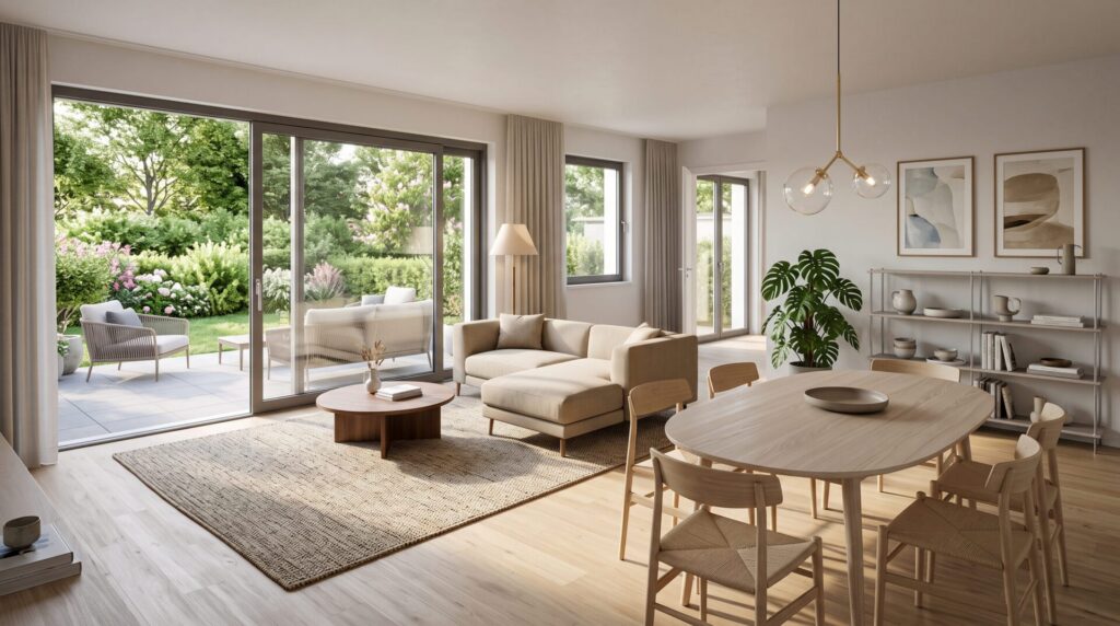 Wohnzimmer (Mustervisualisierung)